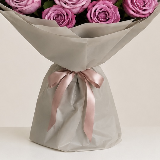 Luxury Small Lilac Rose Bouquet | 15 Premium Lilac Roses 2