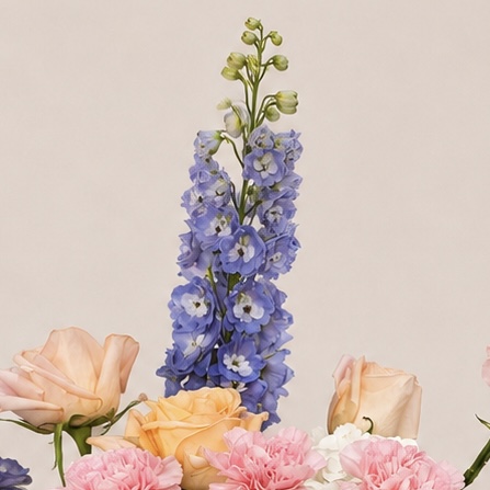 Luxury Mixed Flower Arrangement in White Ceramic Vase | Premium Fresh Flowers | Flori Mart Qatar 7