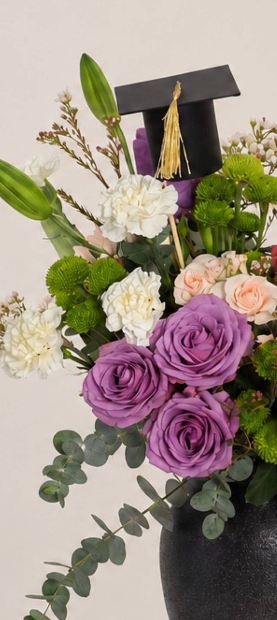 Luxury Graduation Flower Arrangement – Premium Graduation Gift Vase 5
