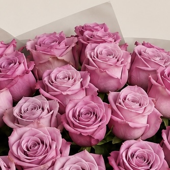 Luxury Small Lilac Rose Bouquet | 15 Premium Lilac Roses 4