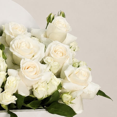 Luxury White Rose Box for New Baby Girl – Welcome Baby Girl 7