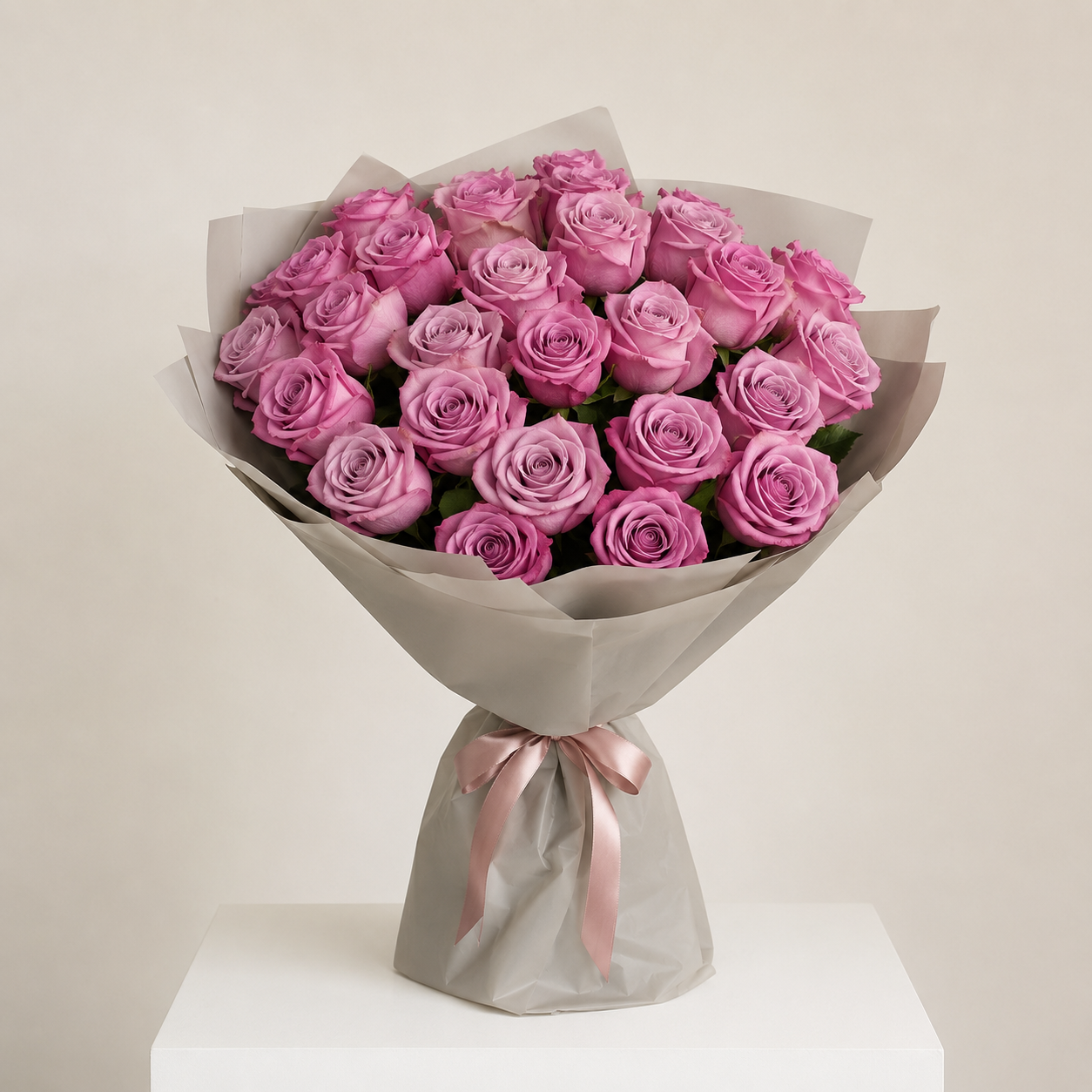 Luxury Small Lilac Rose Bouquet | 15 Premium Lilac Roses