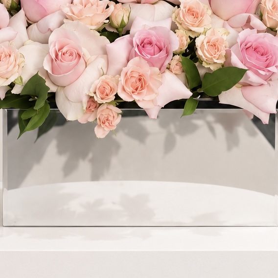 Pink Roses Get Well Flower Box – Alhamdulillah Ala Al Salama 4