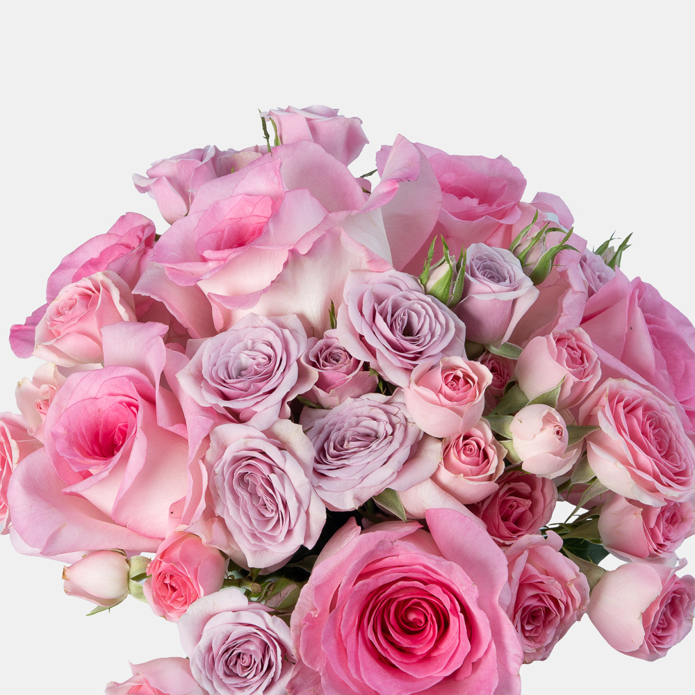 Blush Pink Rose Arrangement in Ceramic Vase | Luxury Rose Flowers | Flori Mart Qatar 2