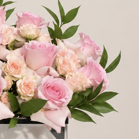 Luxury Get Well Soon Flower Arrangement in Premium Mirror Box | Fresh Flowers Delivery | Flori Mart Qatar 5