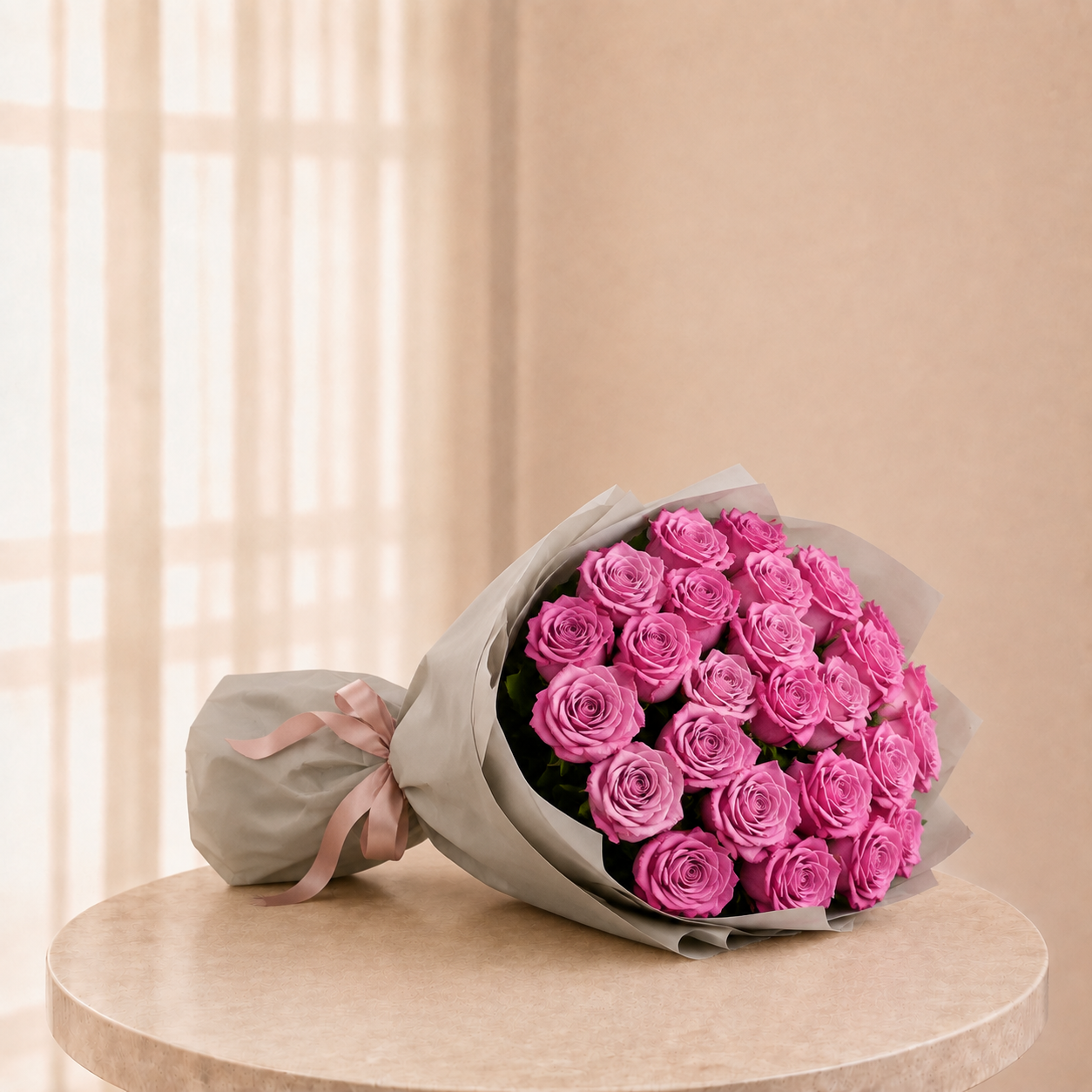 Luxury Small Lilac Rose Bouquet | 15 Premium Lilac Roses