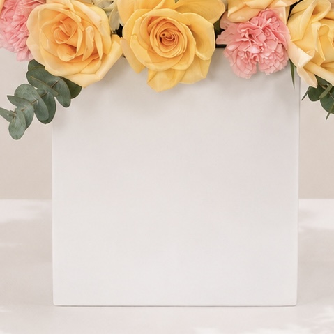 Luxury Mixed Flower Arrangement in Elegant White Box | Premium Fresh Flowers | Flori Mart Qatar 3
